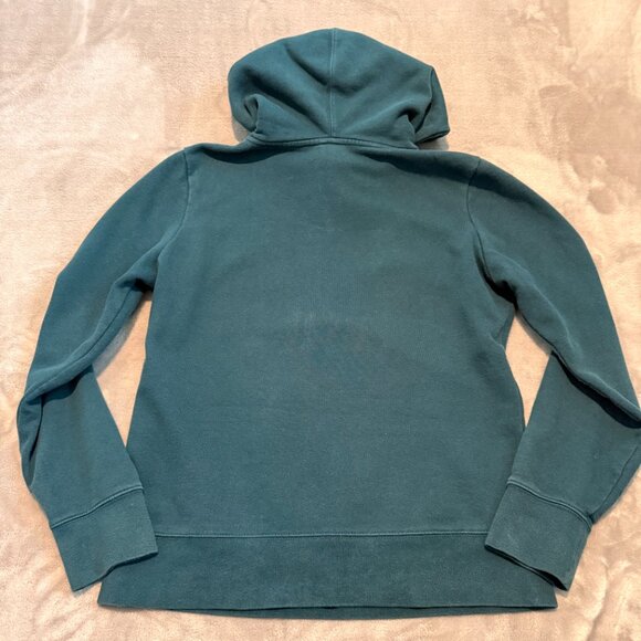 The North Face Women’s Teal Green Pullover Hoodie Logo Front Size M - Picture 2 of 8
